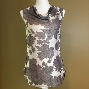 CAbi Floral Tango Drape Tank Top Sz S Styl…